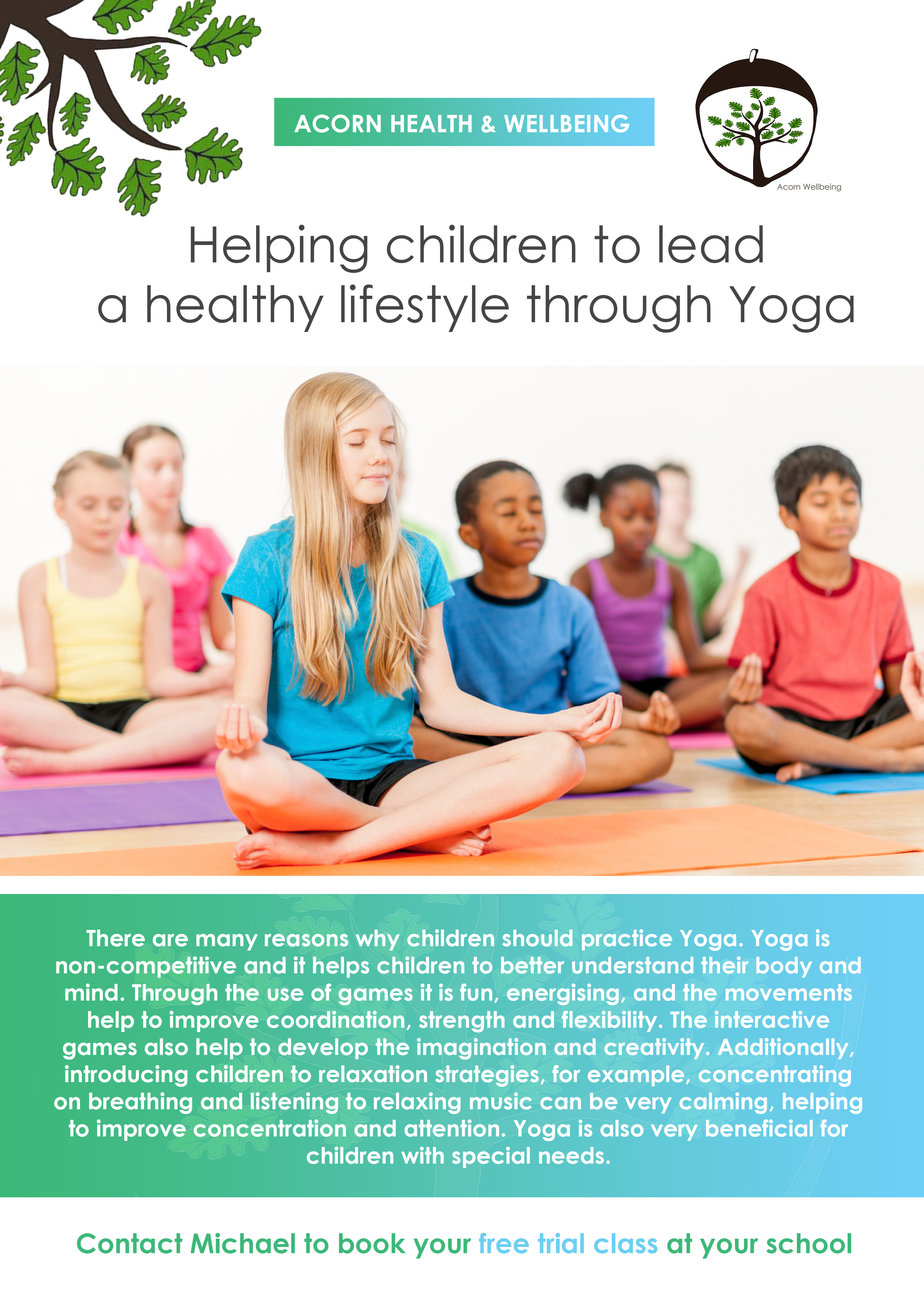 Children S Yoga Acorn Wellbeing